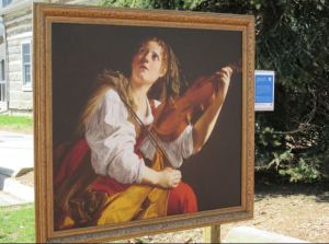 “Young Woman With a Violin” by Orazio Gentileschi
